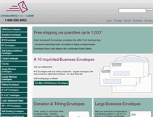 Tablet Screenshot of envelopesdirect.com